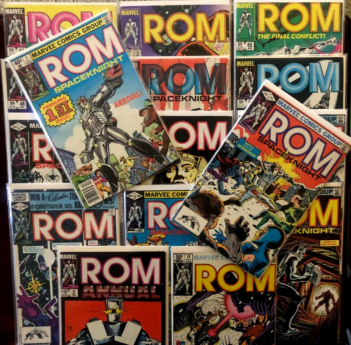 16X ROM SPACEKNIGHT LOT incl #1 1st app & #31 KEY 2nd Rogue Vintage 1979-1986