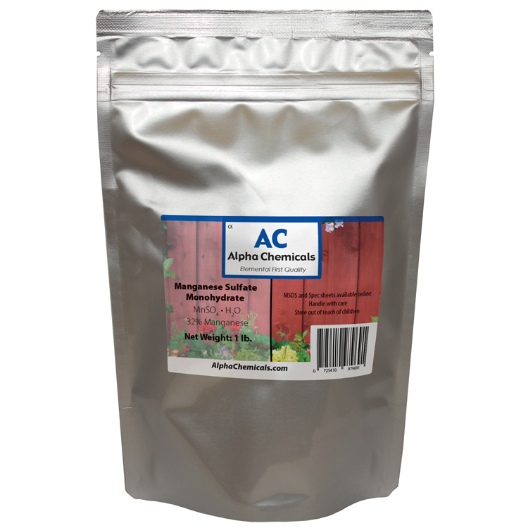 1 Pound - Manganese Sulfate Powder - 32% Mn 