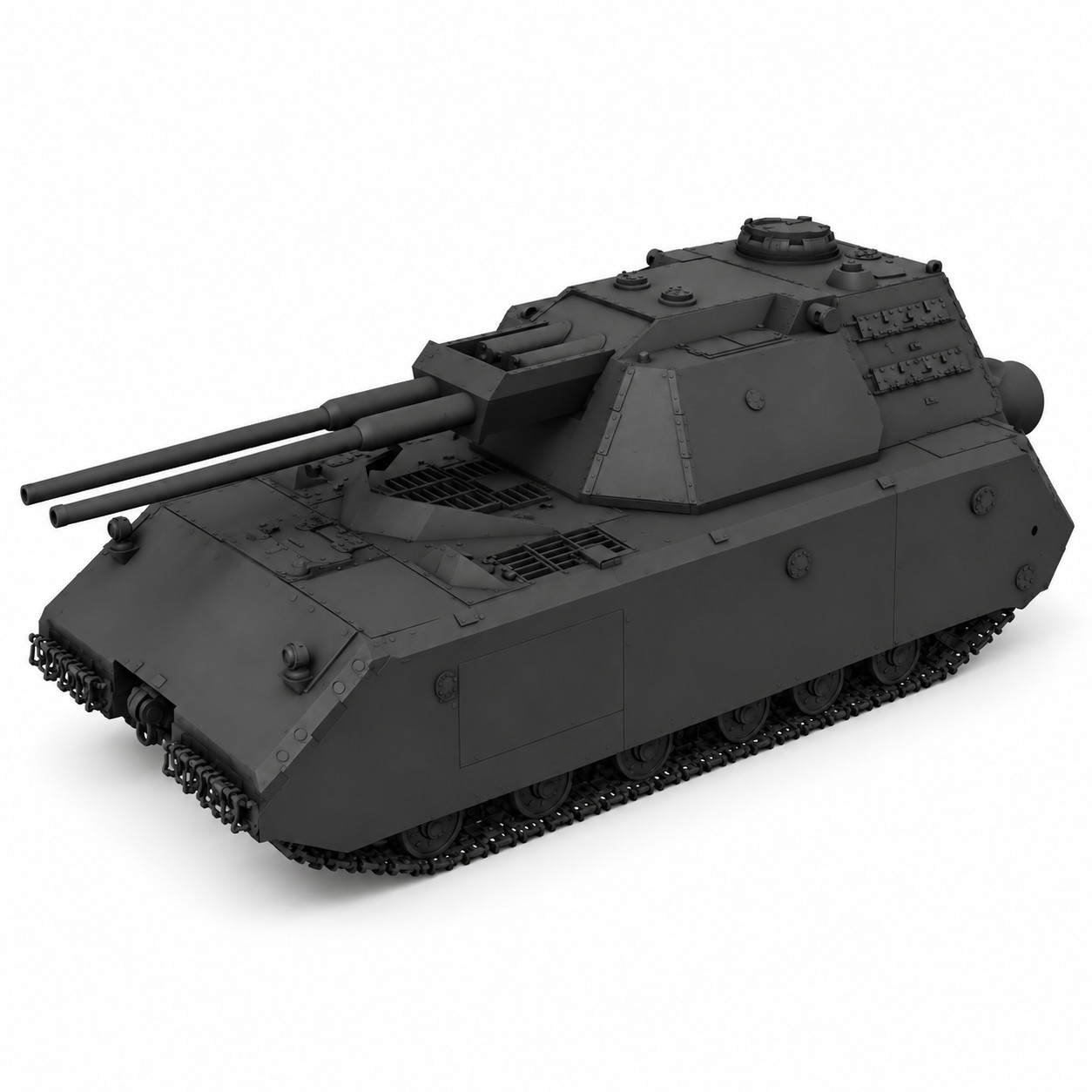 SSMODEL 1/72 1/144 Multi Scale Flakpanzer Maus German heavy AA-gun MODEL TSS0329