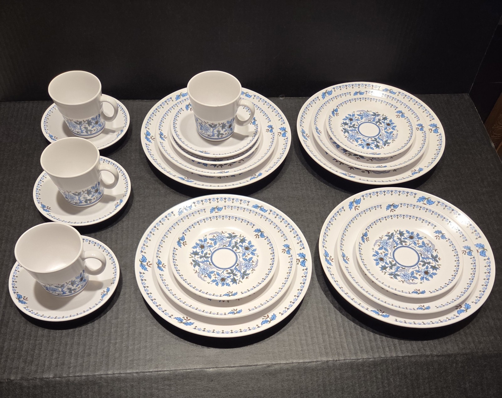 Rare Noritake Progression China 9022 Blue Moon 20 pc Set for 4 place settings Rare Noritake Progression China 9022 Blue Moon 20 pc Set for 4 place settings