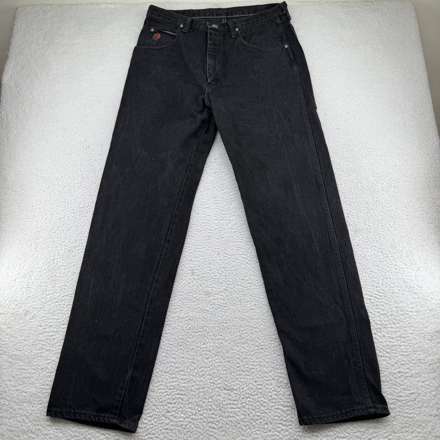 Vintage Wrangler 20X Jeans Mens 34x34 Black USA Made Western Cowboy Cotton Denim