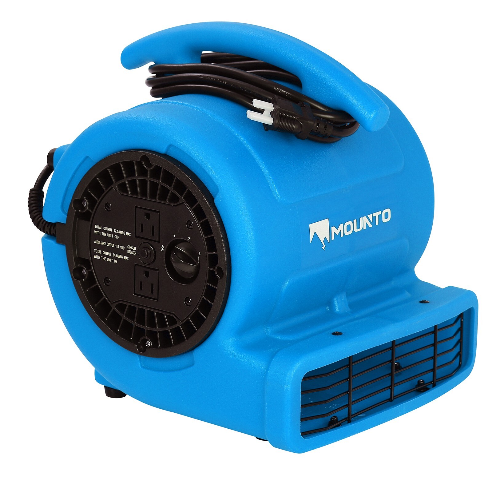 MOUNTO 1/4hp 1000cfm Air Mover Floor Blower Fan for Drying, Cooling, Ventilation MOUNTO 1/4hp 1000cfm Air Mover Floor Blower Fan for Drying, Cooling, Ventilation