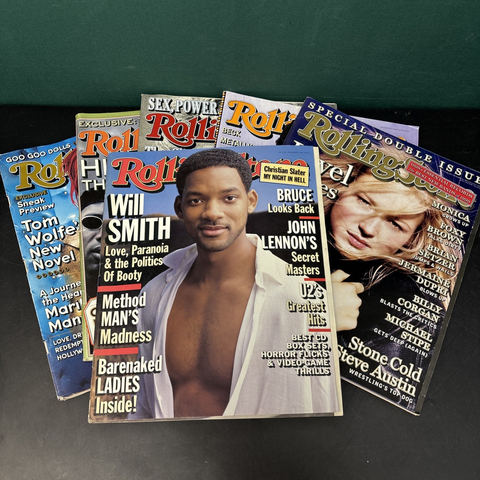 1998 Rolling Stone Magazine Lot of 6 Issues Oct-Dec (Special Double Issue)