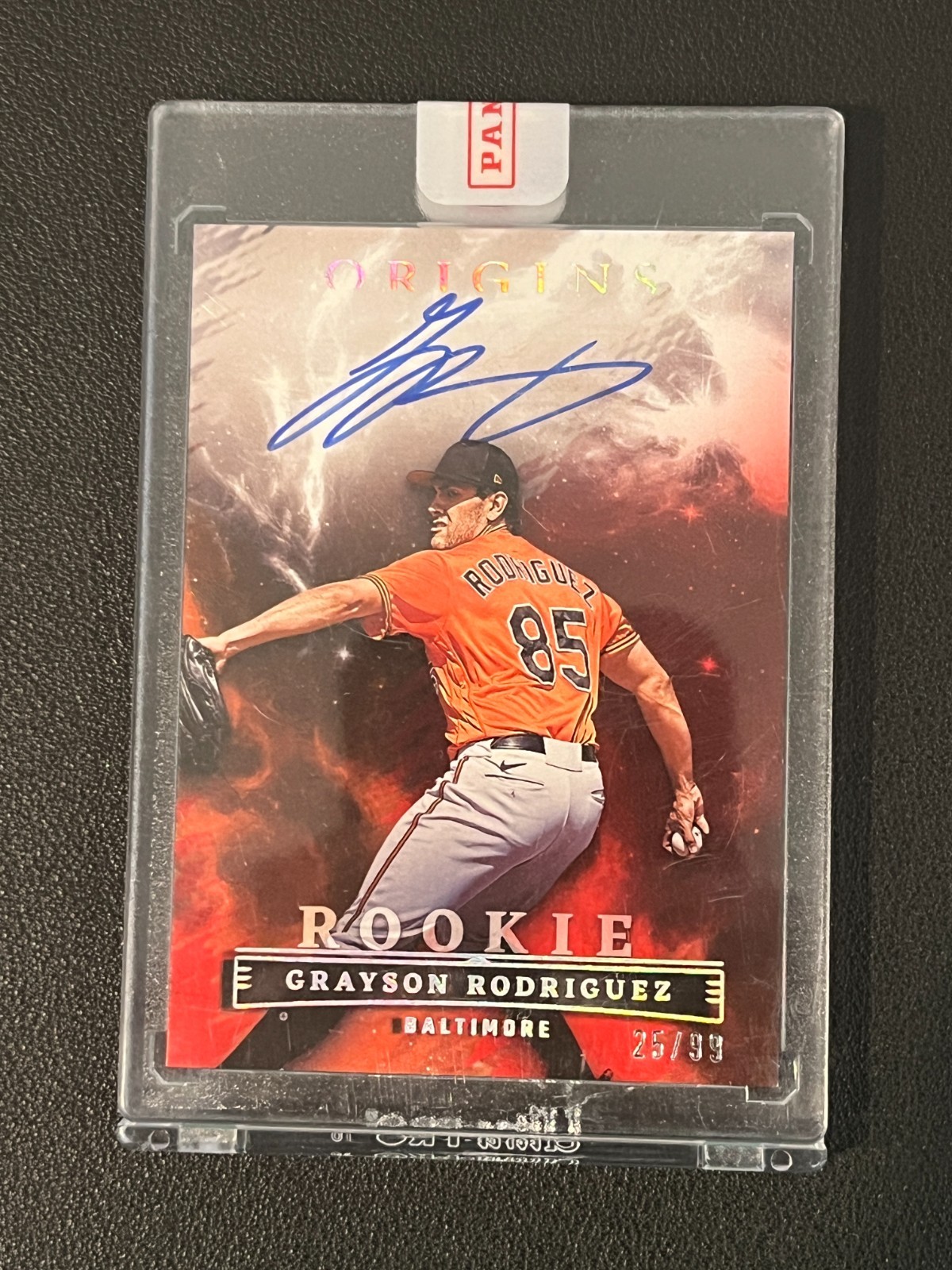 Grayson Rodriguez 2023 Panini Origins Rookie Auto Red /99 Orioles 