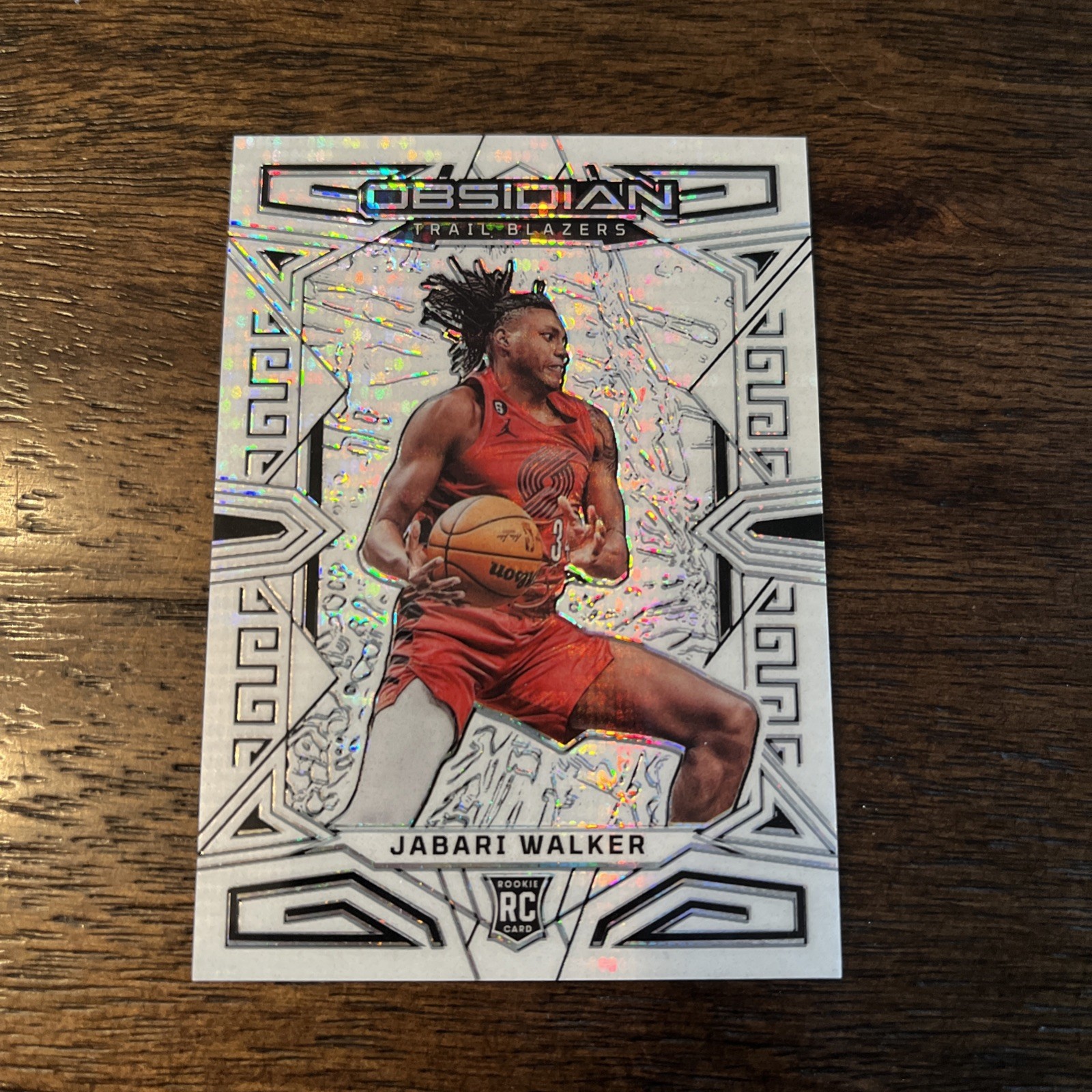 2022-23 Panini Obsidian - Jabari Walker #180 Electric Etch White Pulsar (RC) NBA