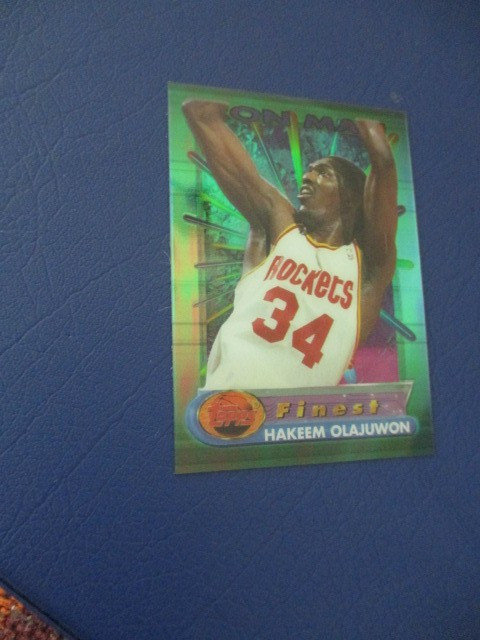 1994-95 Topps Finest Iron Man Hakeem Olajuwon #10 HOF 1994-95 Topps Finest Iron Man Hakeem Olajuwon #10 HOF