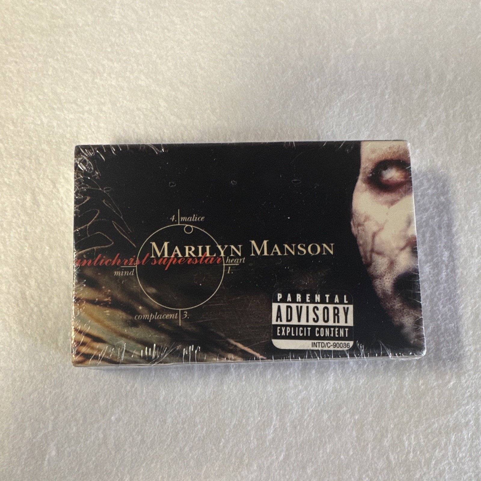 Marilyn Manson - Antichrist Superstar Cassette Tape Nothing SEALED Original RARE Marilyn Manson - Antichrist Superstar Cassette Tape Nothing SEALED Original RARE