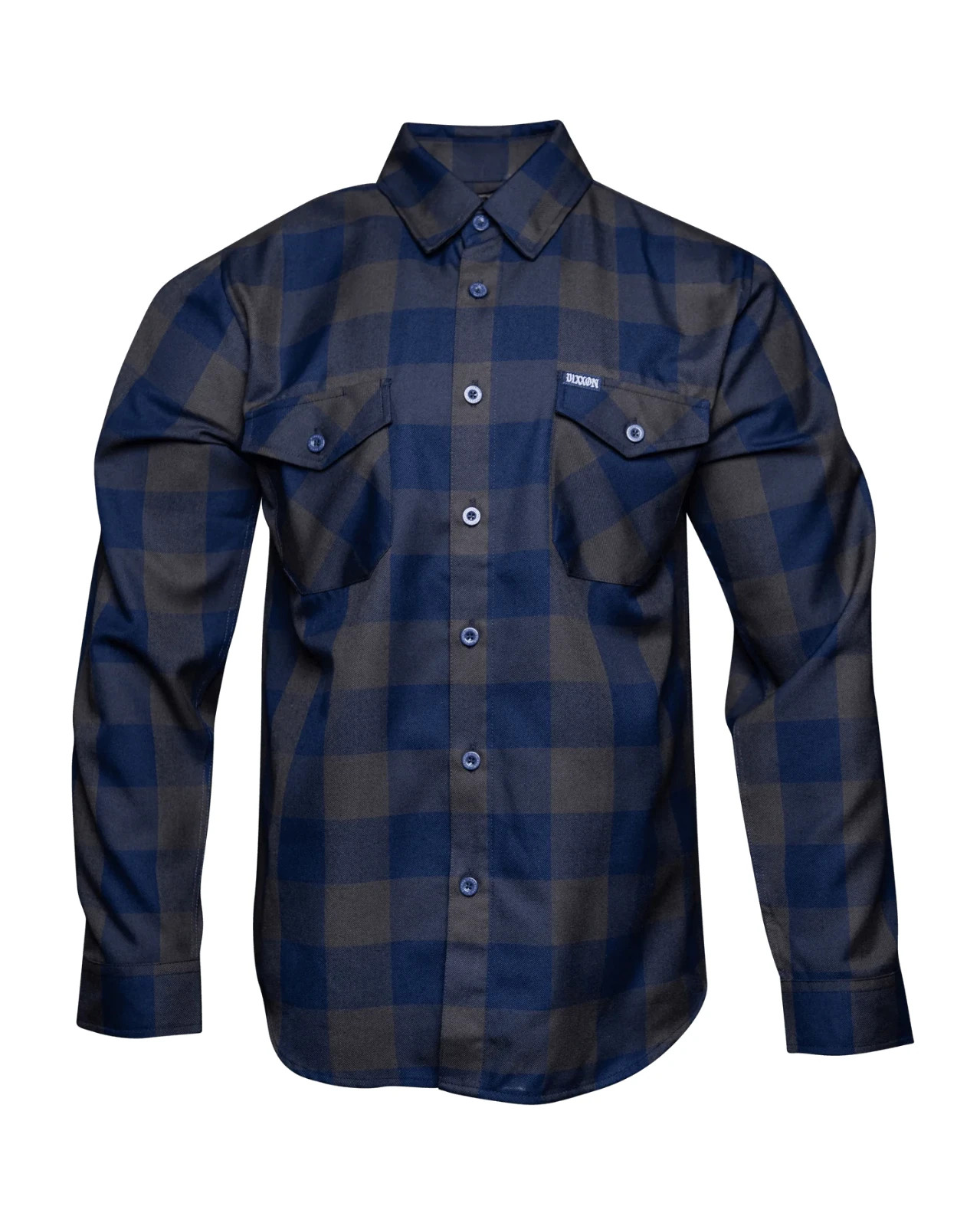 DIXXON Outlaw Heritage Flannel Men's Solid Black Snap Front Shirt