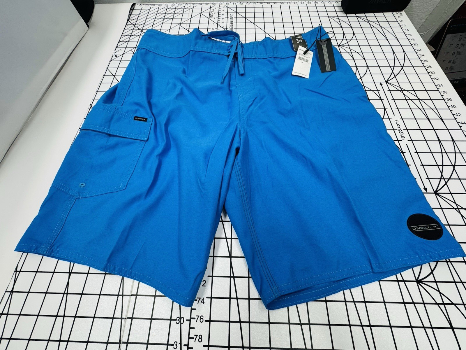 O\'Neill Men\'s Santa Cruz Solid Boardshorts Swim Trunks - Size 36 - Blue - New O\'Neill Men\'s Santa Cruz Solid Boardshorts Swim Trunks - Size 36 - Blue - New
