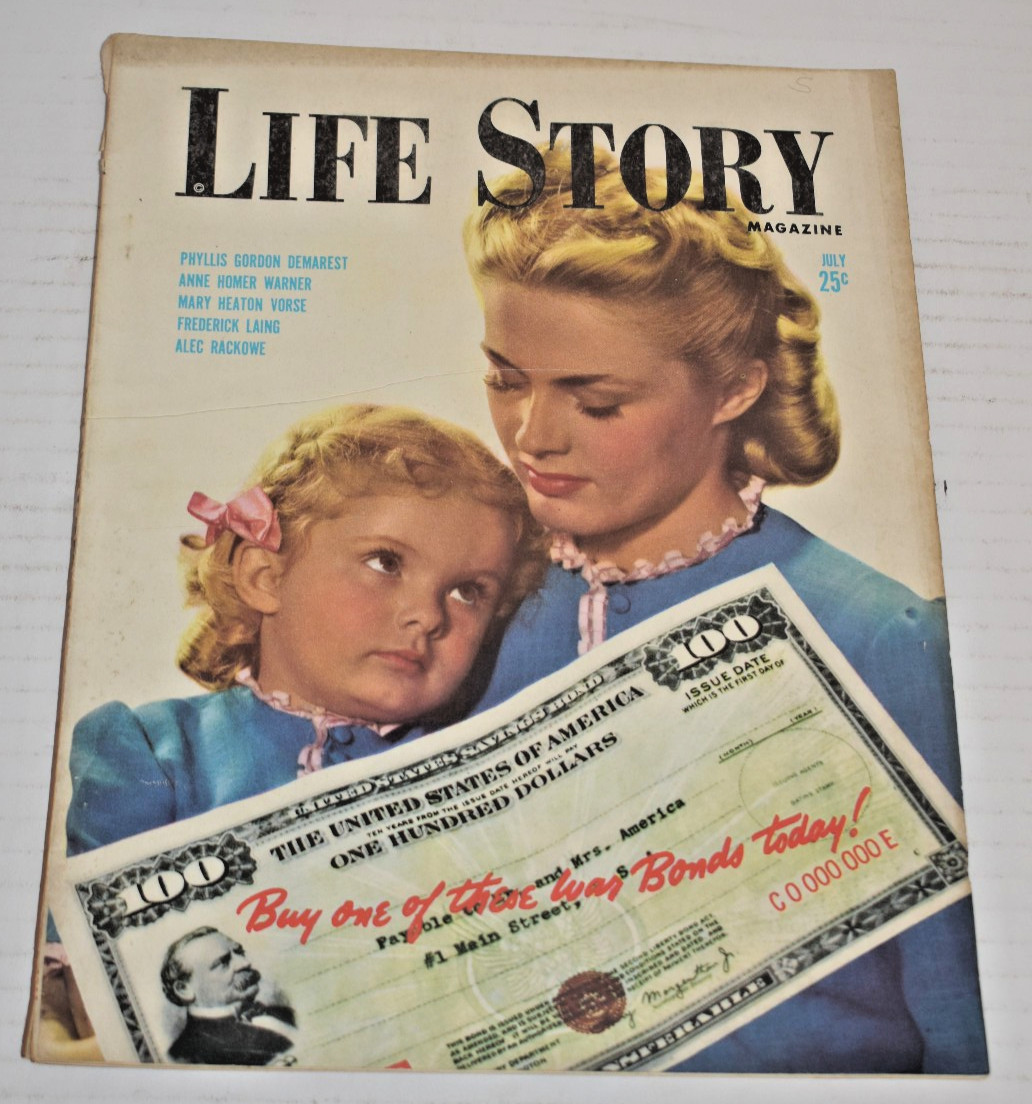 Vintage July 1944 Life Story Magazine - Women\'s Interest - Mother/Daughter Cover Vintage July 1944 Life Story Magazine - Women\'s Interest - Mother/Daughter Cover