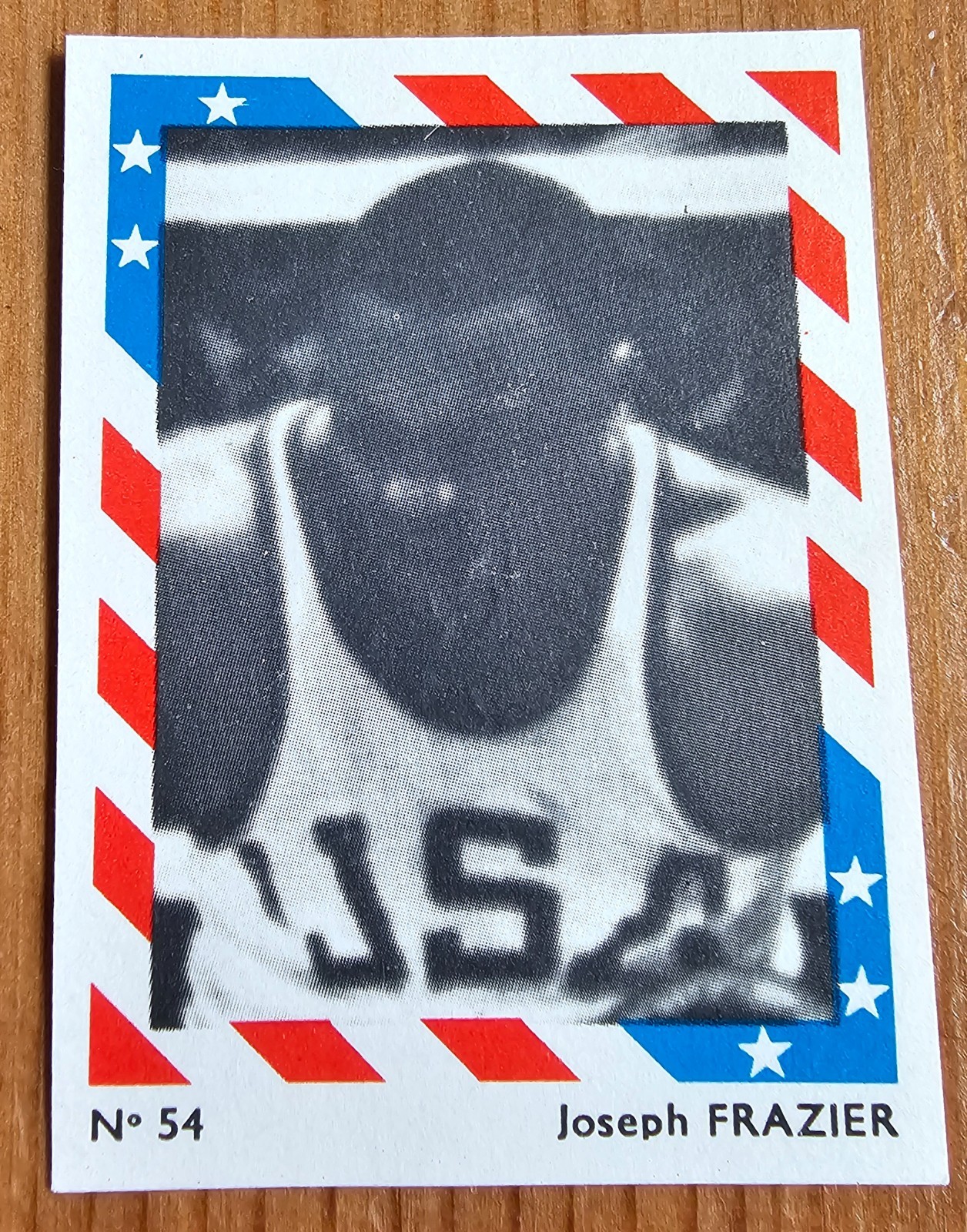 1964 Milou Belgian Bubble Gum #54 Joseph Joe Frazier Rookie Card RC Rare 1964 Milou Belgian Bubble Gum #54 Joseph Joe Frazier Rookie Card RC Rare