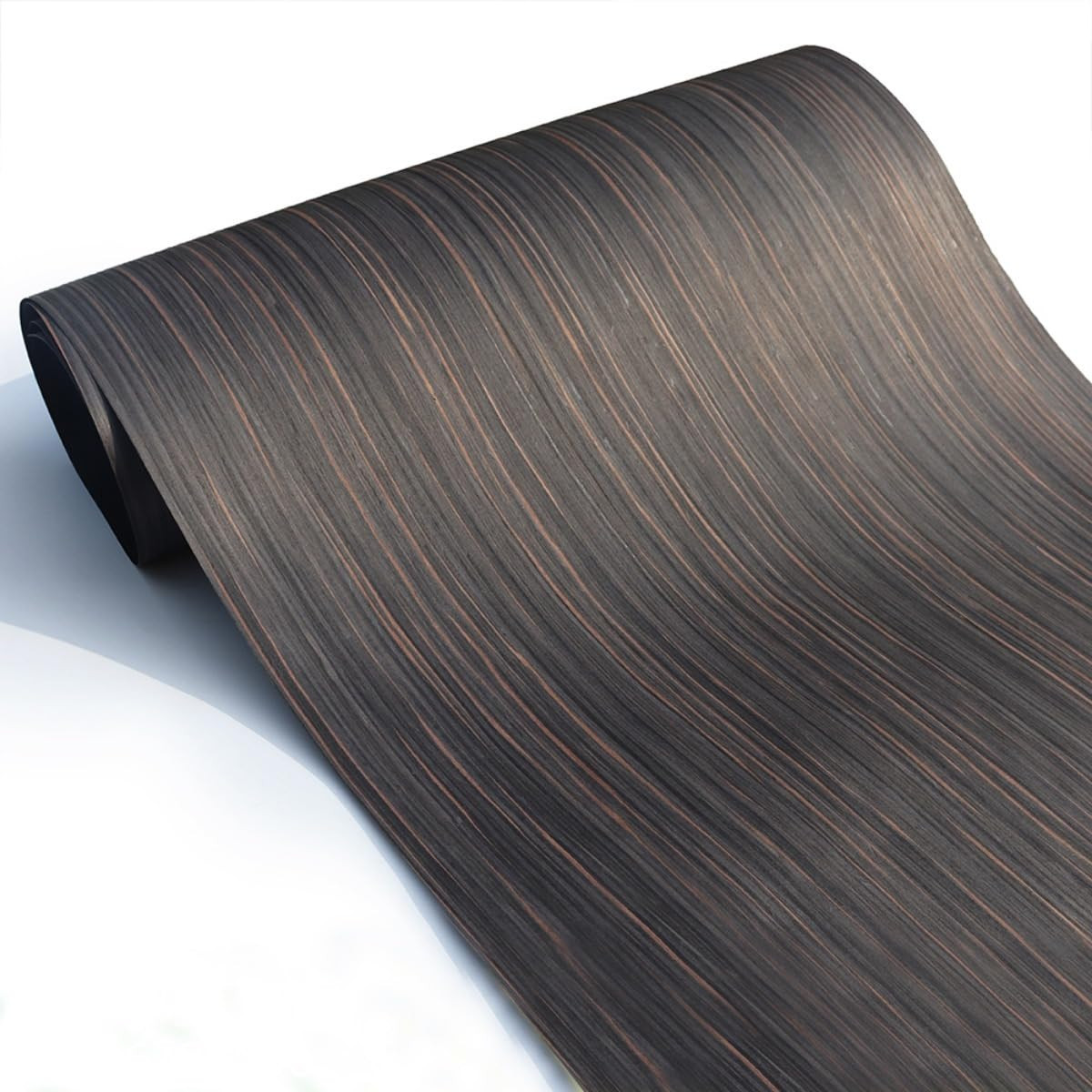 Natural Black Ebony Wood Veneer, Straight Grain | 23
