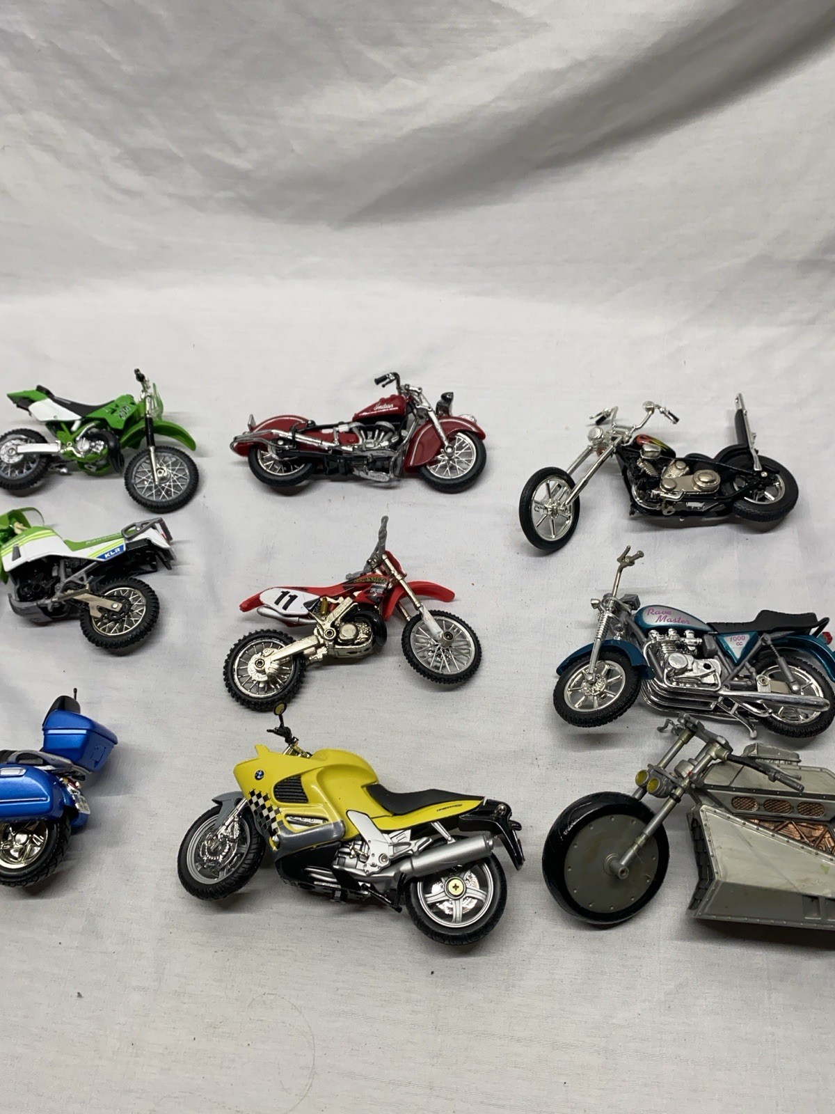Diecast Motorcycle Lot 9 Bikes Dirt Bikes Chopper Cruiser ATV Mixed Models Diecast Motorcycle Lot 9 Bikes Dirt Bikes Chopper Cruiser ATV Mixed Models