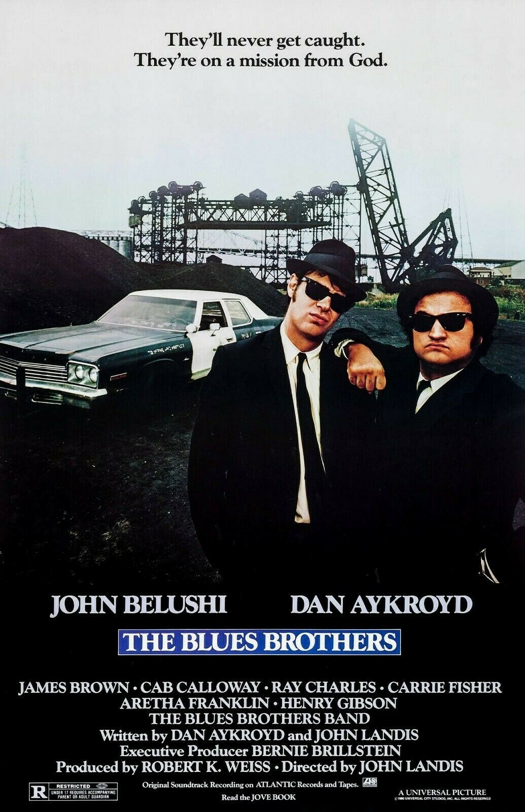 1980 The Blues Brothers Movie Poster Print John Belushi Dan Akroyd 🚓🚨🍿 1980 The Blues Brothers Movie Poster Print John Belushi Dan Akroyd 🚓🚨🍿
