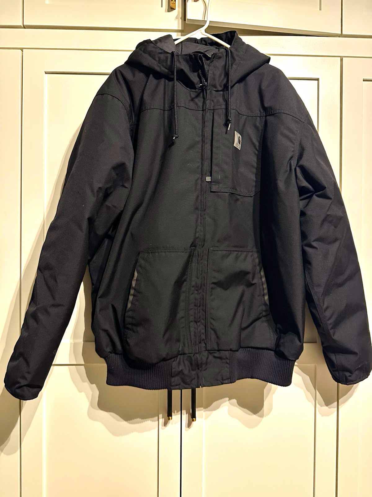 Carhartt Yukon Extremes Men’s Hooded Full Zip Insulated Canvas Jacket Black L Carhartt Yukon Extremes Men’s Hooded Full Zip Insulated Canvas Jacket Black L