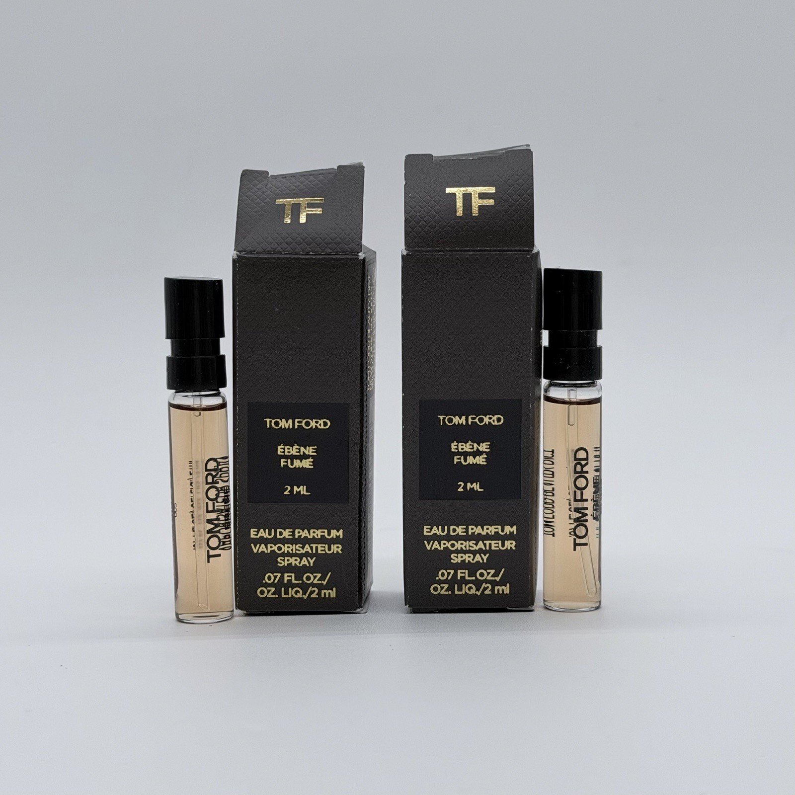 Tom Ford Ebene Fume Eau De Parfum Samples X 2-2 Ml Each New In Box Tom Ford Ebene Fume Eau De Parfum Samples X 2-2 Ml Each New In Box