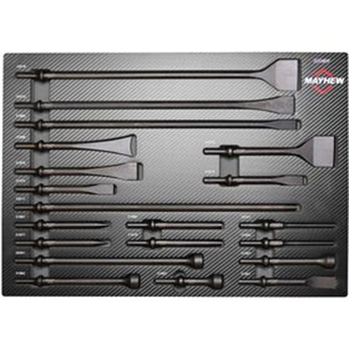 Mayhew 32090F Pneumatic Punch and Chisel Set 20 Piece Made in USA Mayhew 32090F Pneumatic Punch and Chisel Set 20 Piece Made in USA