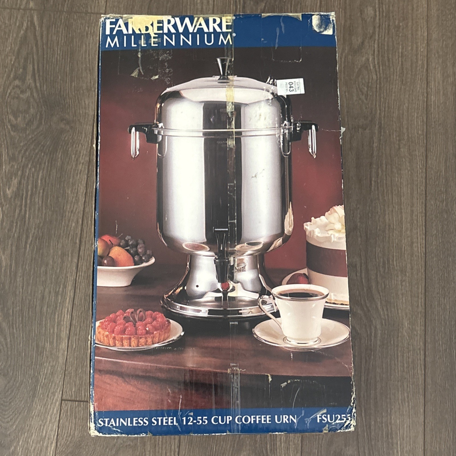FARBERWARE MILLENNIUM COFFEE URN FSU255 55 CUP STAINLESS IN BOX FARBERWARE MILLENNIUM COFFEE URN FSU255 55 CUP STAINLESS IN BOX