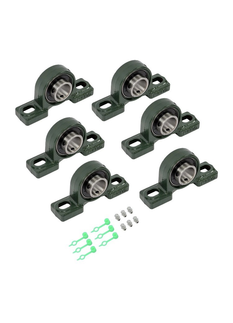 6pcs UCP205-16 Pillow Block Bearing With 1 6pcs UCP205-16 Pillow Block Bearing With 1