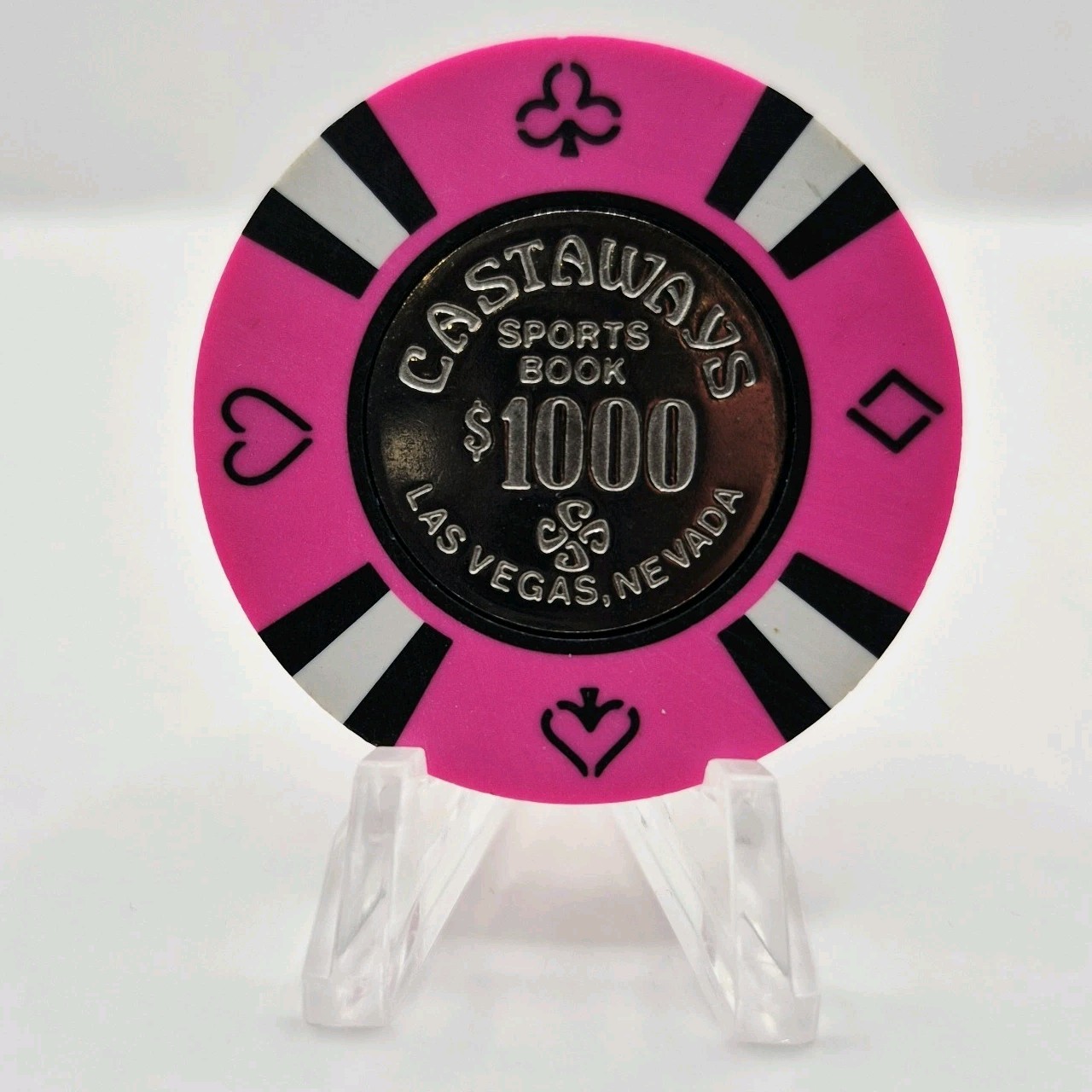 Castaways Las Vegas Nevada $1000 *Imitation 43mm Chip N1437.S Castaways Las Vegas Nevada $1000 *Imitation 43mm Chip N1437.S