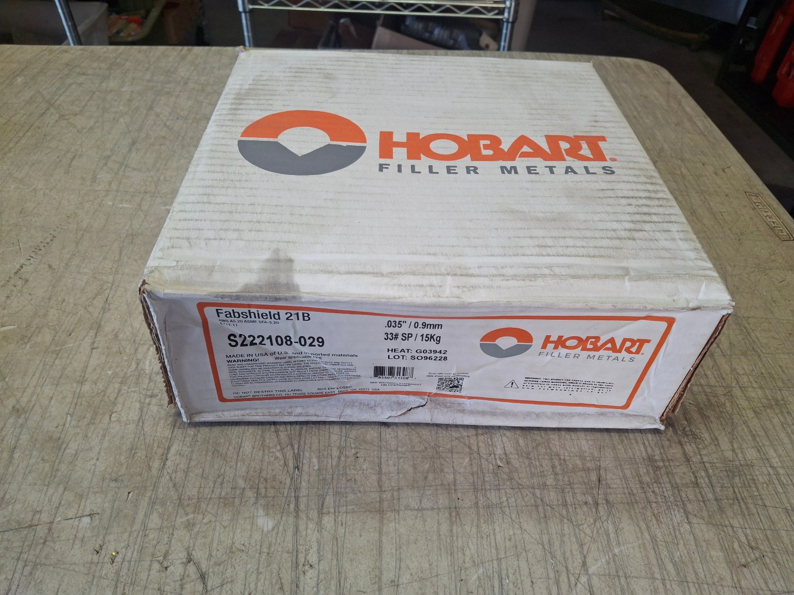 Hobart S222108-029 Fabshield® 21B Flux Cored Welding Wire 0.035