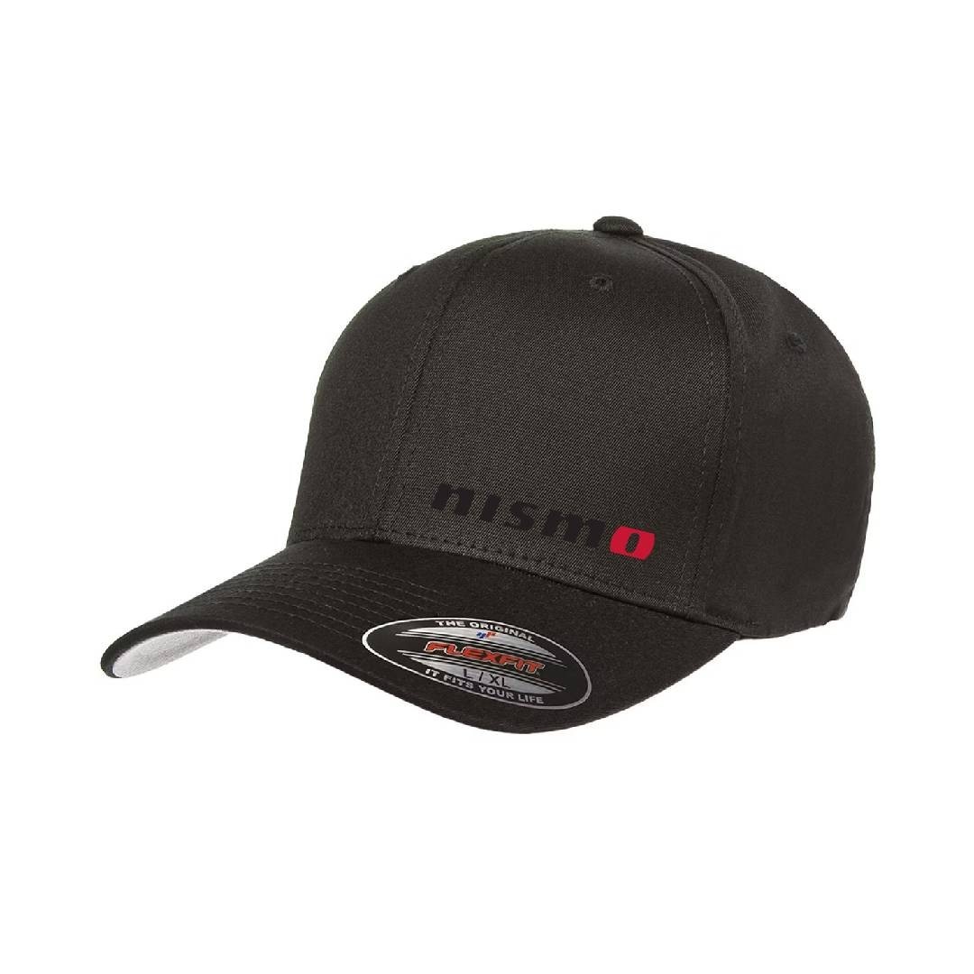 Nissan Nismo Car Logo Cap DTF Black 5001 Flexfit Baseball Hat S/M and L/XL