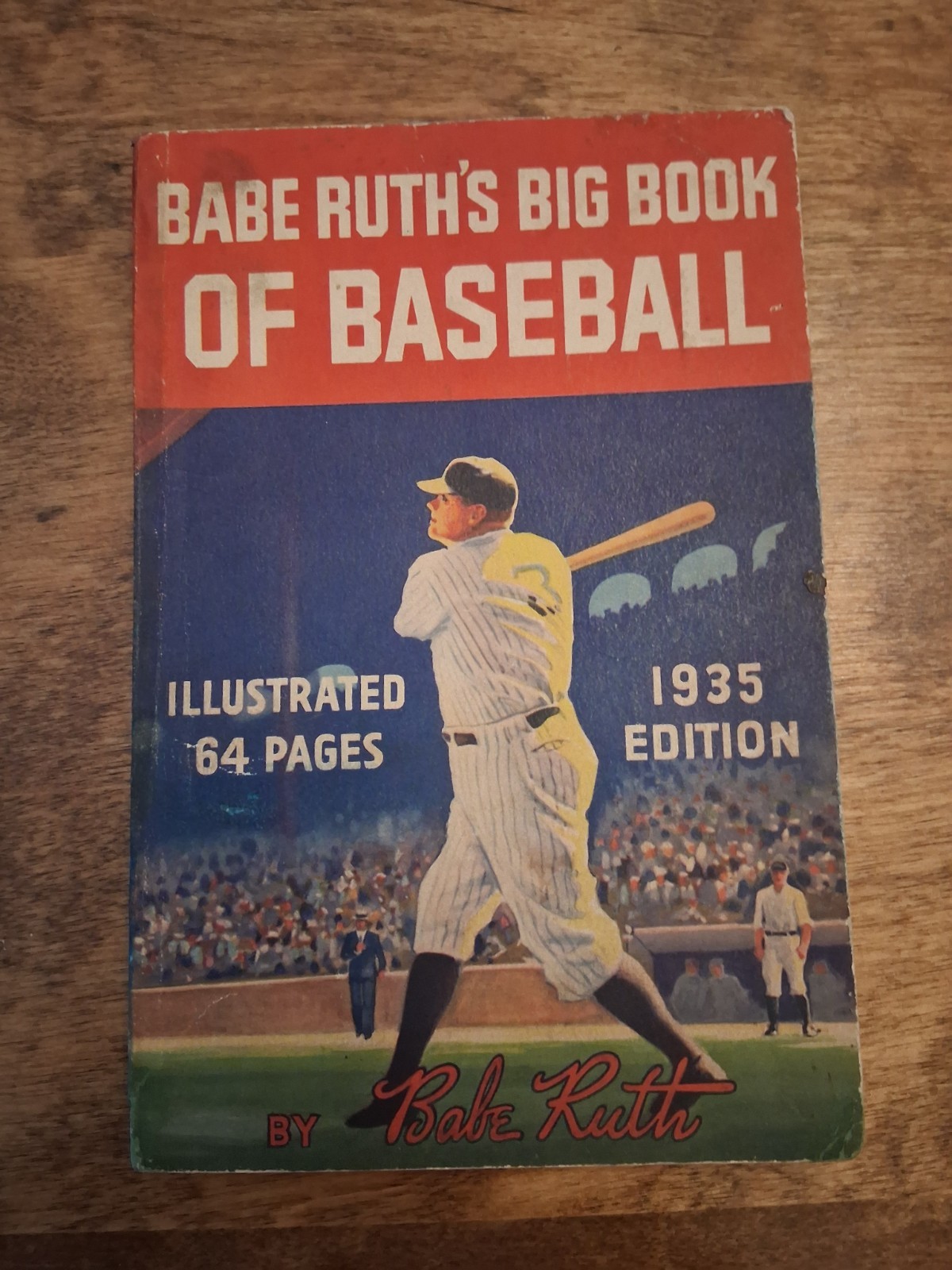 1934 Babe Ruth Quaker Puffed Rice Babe Ruth\'s Big Book Of Baseball Excellent++ 1934 Babe Ruth Quaker Puffed Rice Babe Ruth\'s Big Book Of Baseball Excellent++