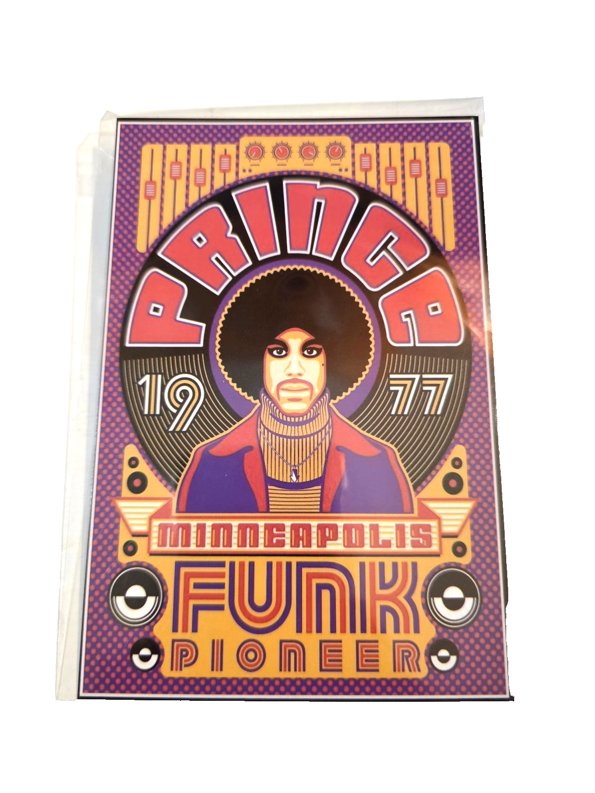 Prince Funk Pioneer Minneapolis 1977 1979 Retro Music Mini Concert Poster