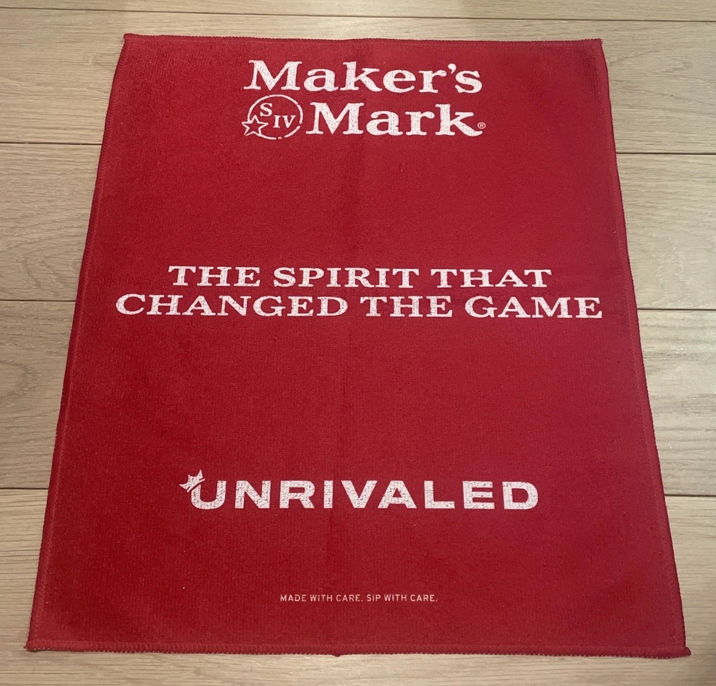 Maker\'s Mark Whiskey Brand New 14x18 Red Hand Towel Maker\'s Mark Whiskey Brand New 14x18 Red Hand Towel