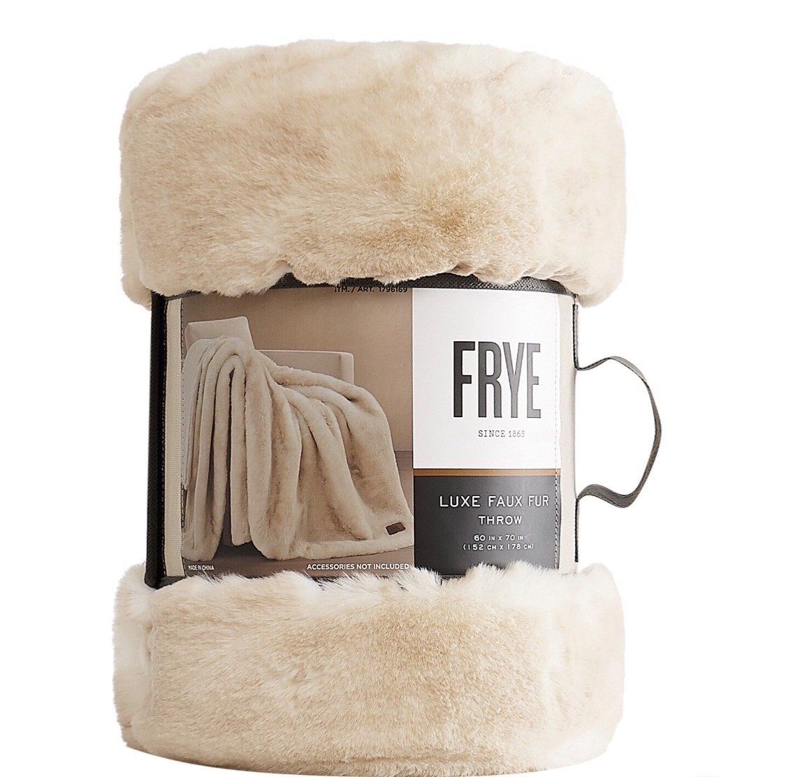 NEW Frye Luxe Faux Fur Throw Blanket 60x70 NEW Frye Luxe Faux Fur Throw Blanket 60x70