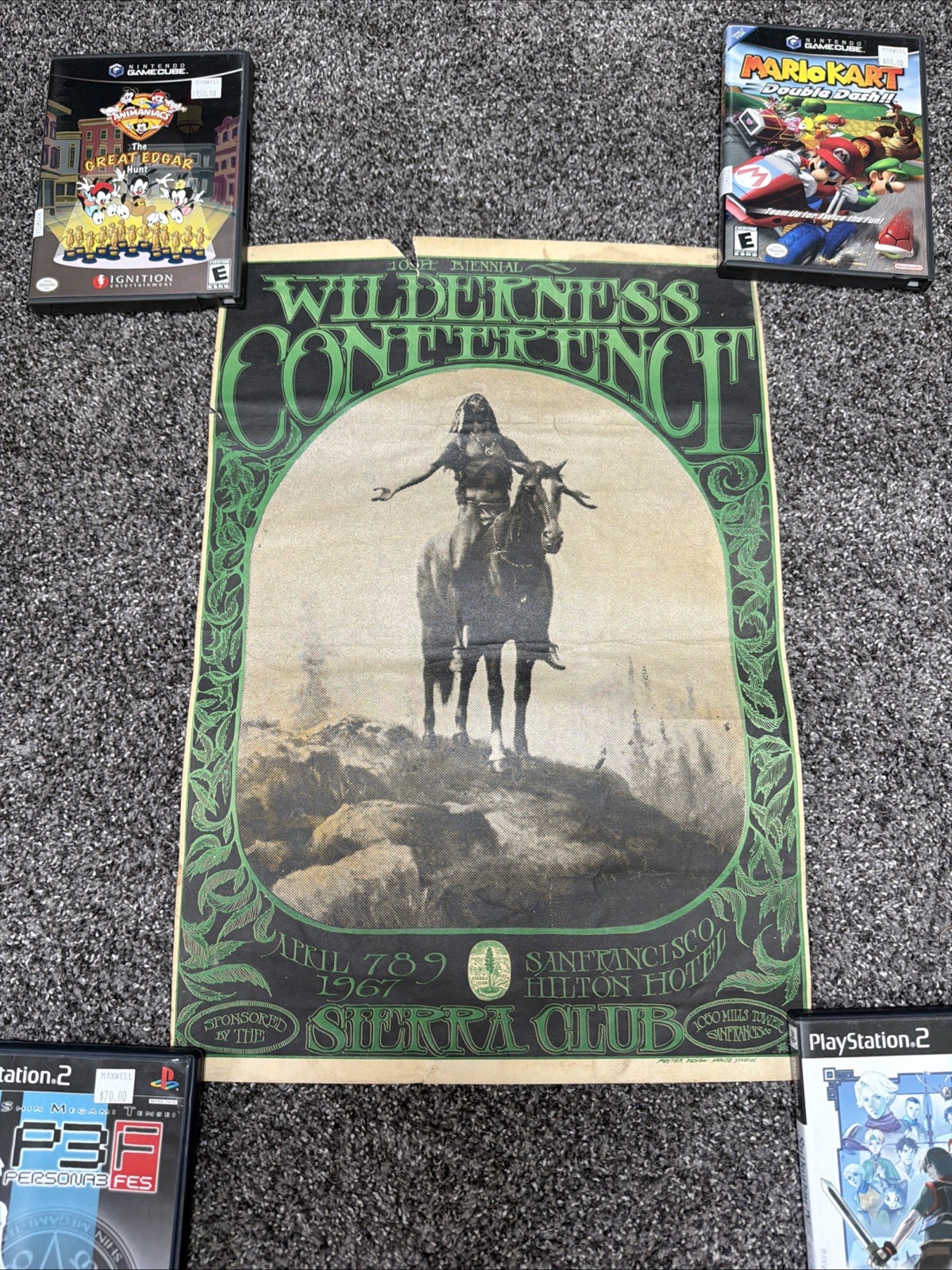 VTG 1967 Mouse & Kelley 10th Annual Wilderness Conference 1967 Poster ORIGINAL VTG 1967 Mouse & Kelley 10th Annual Wilderness Conference 1967 Poster ORIGINAL