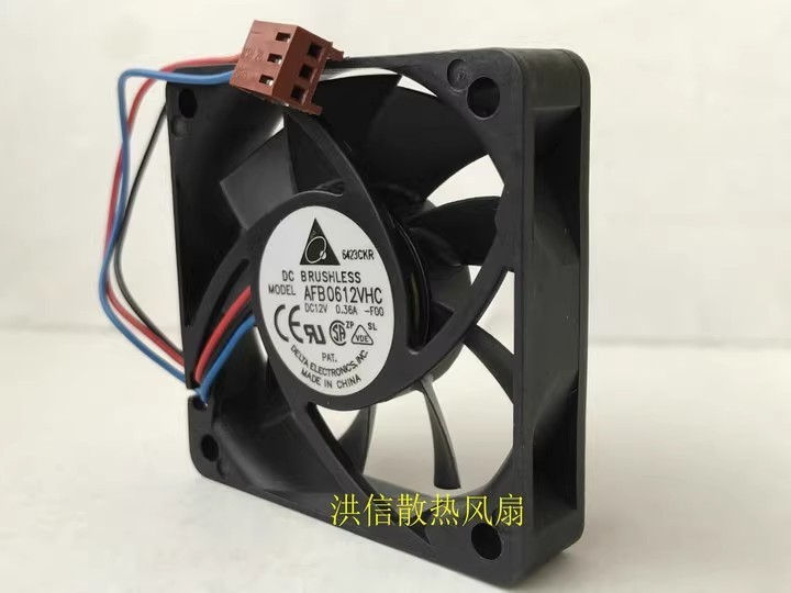 1PCS Delta AFB0612VHC -F00 DC12V 0.36A 60*60*13MM 3-Wire Cooling Fan 1PCS Delta AFB0612VHC -F00 DC12V 0.36A 60*60*13MM 3-Wire Cooling Fan