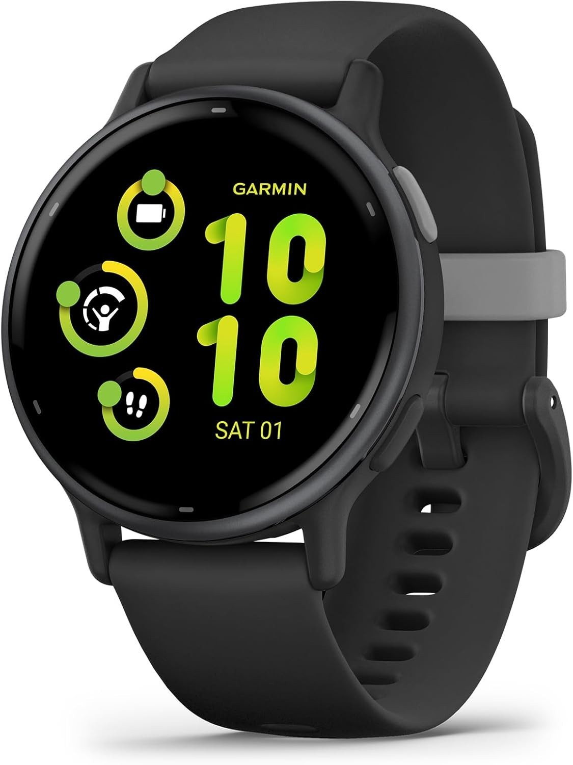 Garmin vívoactive 5 GPS Smartwatch 42mm Black - Brand New+ Charge Cable, No Box