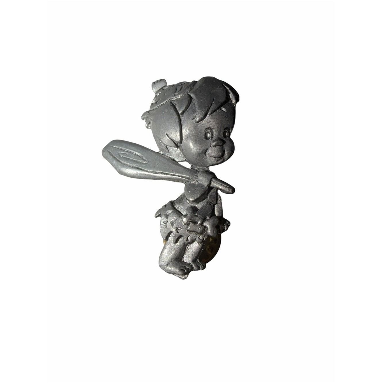 Vintage 1994 Silver Bamm-Bamm Rumble Pin Vintage 1994 Silver Bamm-Bamm Rumble Pin
