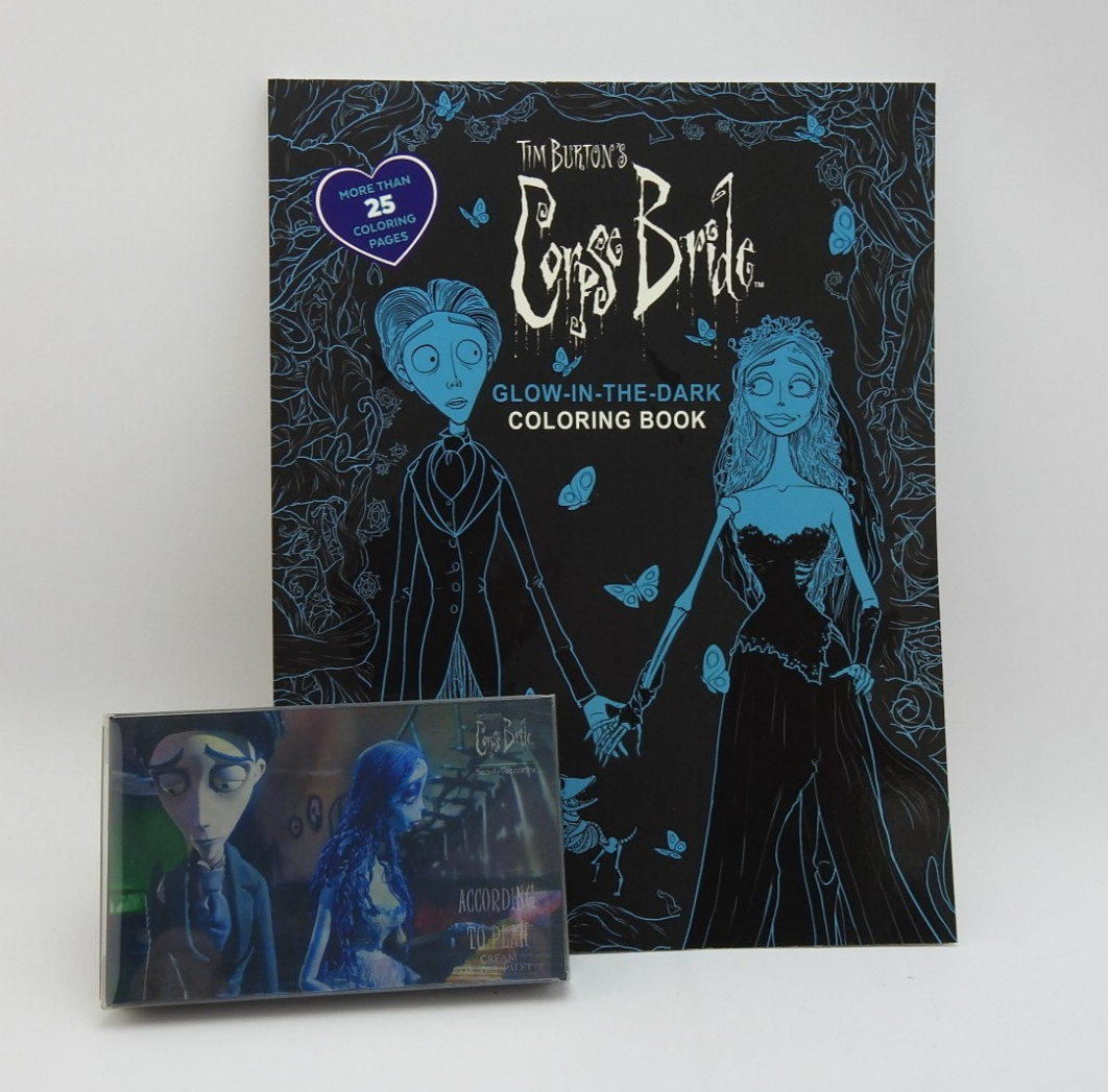 New  Corpse Bride Beauty Creations Lenticular Makeup Palette Coloring Book Lot
