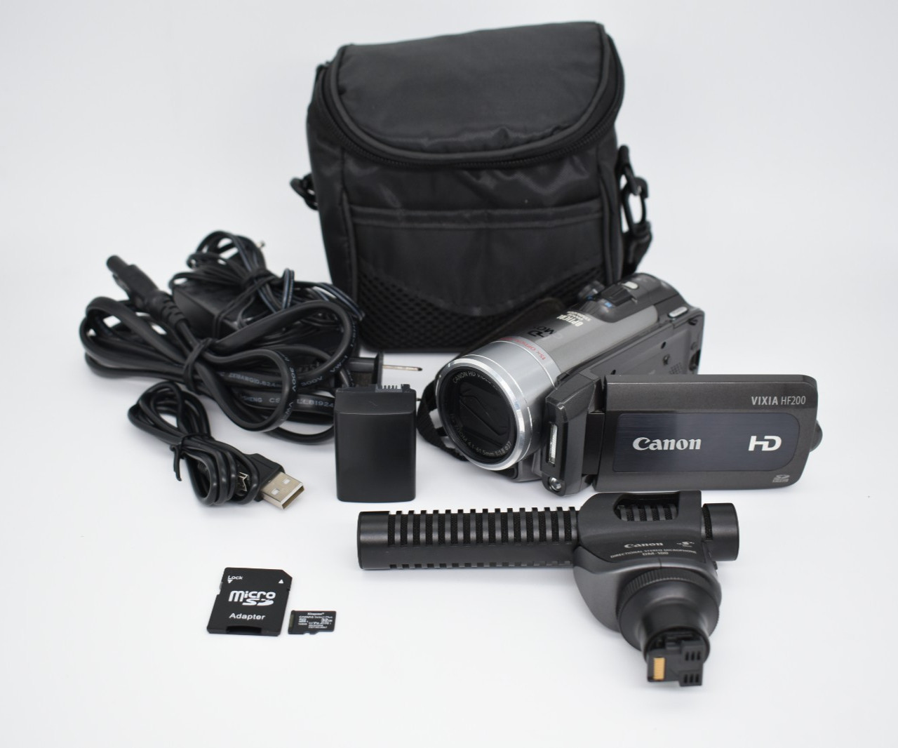 Canon VIXIA HF200 Digital Video Camcorder Full HD 15x Zoom Bundle - TESTED ✅ Canon VIXIA HF200 Digital Video Camcorder Full HD 15x Zoom Bundle - TESTED ✅