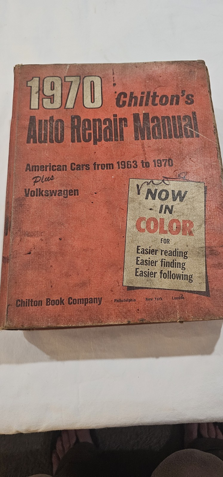 Vintage 1970 Chilton's Auto Repair Manual Hard Cover Book American Cars 1963-70 Vintage 1970 Chilton's Auto Repair Manual Hard Cover Book American Cars 1963-70