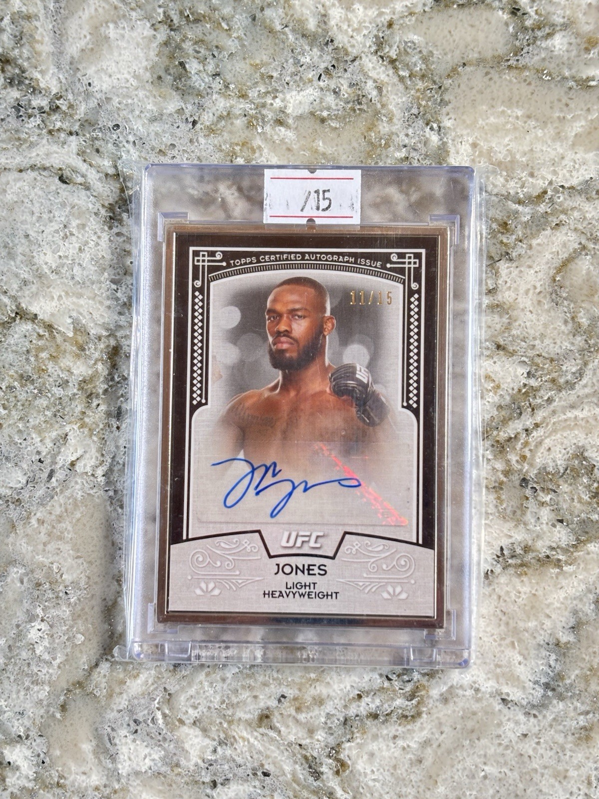 2016 Topps Knockout UFC Museum Collection Jon Jones Framed Auto /15 #MCC-JJO 2016 Topps Knockout UFC Museum Collection Jon Jones Framed Auto /15 #MCC-JJO