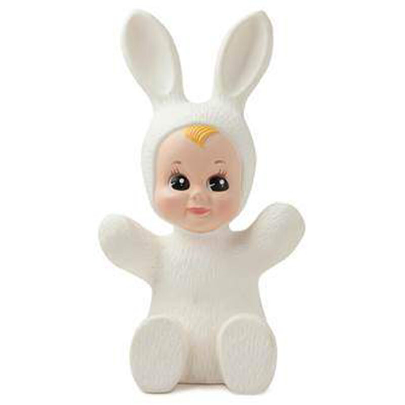 RARE WHITE BABY BUNNY GOODNIGHT LIGHT RABBIT SHAPE LAMP REF. 711 XX