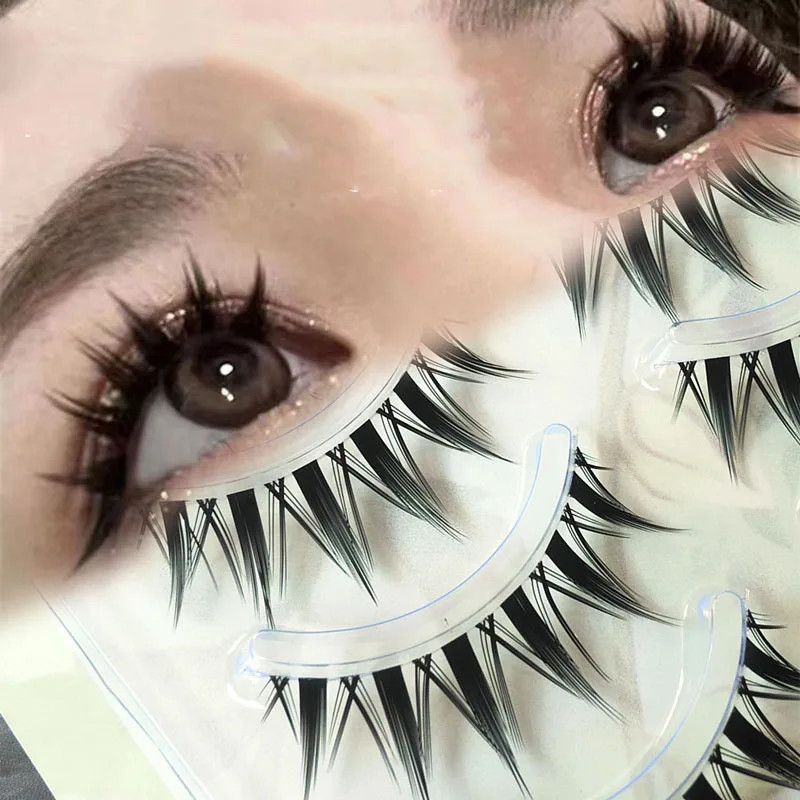 5 Pairs Natural Fluffy Anime Manga False Eyelashes Japanese Cosplay Lash Strip 5 Pairs Natural Fluffy Anime Manga False Eyelashes Japanese Cosplay Lash Strip