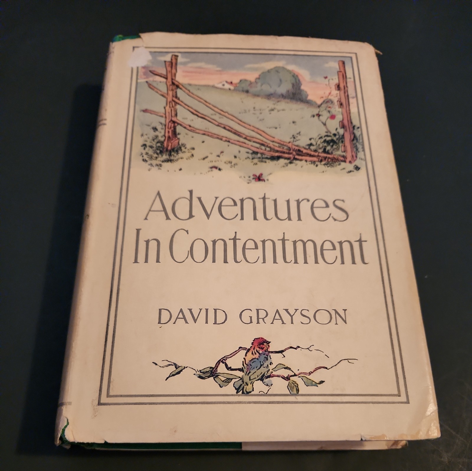 Antique 1907 Book Adventures In Contentment hardcover with dust jacket Antique 1907 Book Adventures In Contentment hardcover with dust jacket