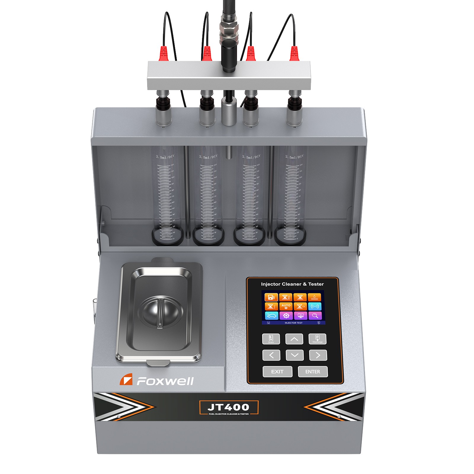 FOXWELL JT400 Car GDI EFI FSL Fuel Injector Cleaner Ultrasonic Cleaning Machine