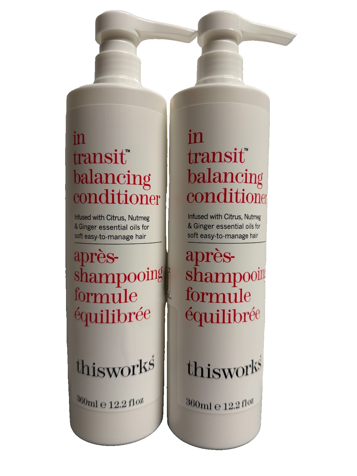 2 PACK Marriott ThisWorks Condtioner In Transit 12.2oz Pump Bottles 2 PACK Marriott ThisWorks Condtioner In Transit 12.2oz Pump Bottles