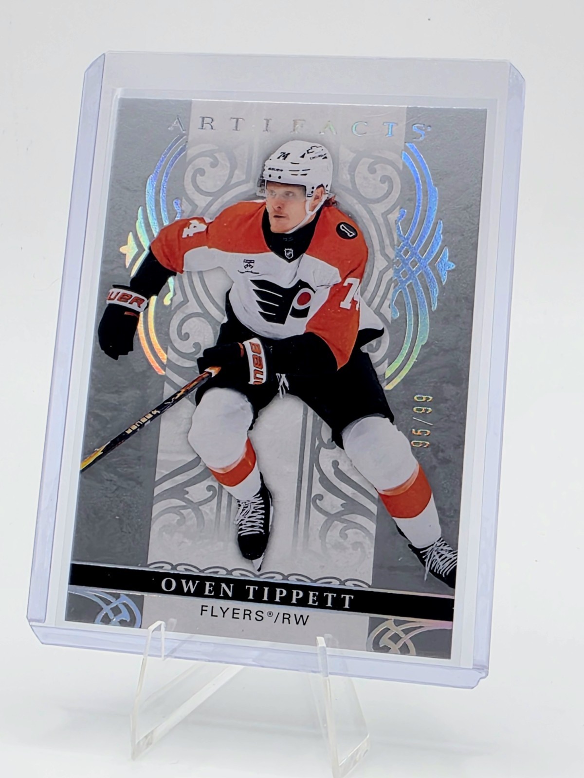 2026-27 UD Artifacts Owen Tippett #14 Platinum Sparkle /99 Philadelphia Flyers 2026-27 UD Artifacts Owen Tippett #14 Platinum Sparkle /99 Philadelphia Flyers