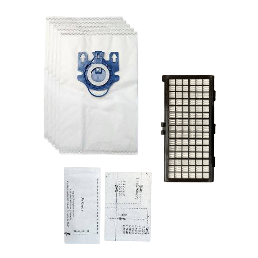 VacBagsUSA 5 GN Bag + 1 HA30 Filter Kit for Miele Classic C1 S2 S400 S600 Series
