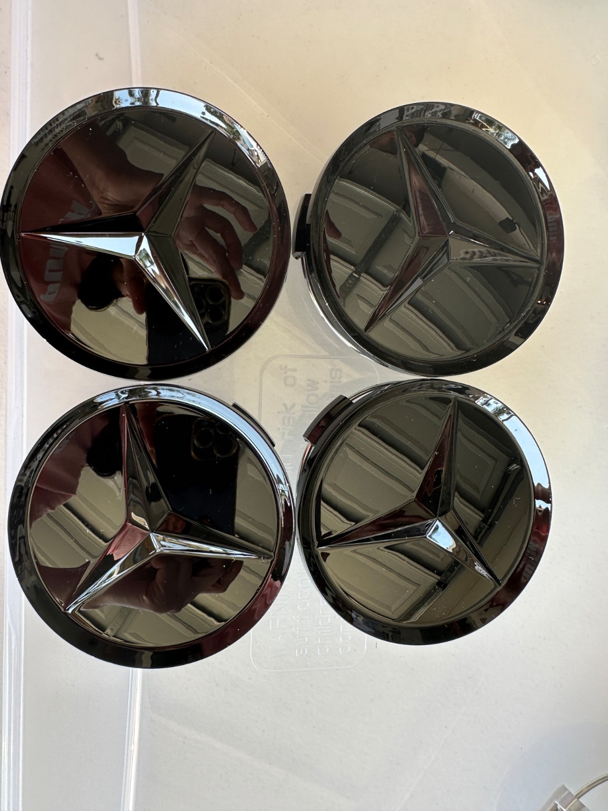 4 Pcs Set Wheel Center Hub Caps for Mercedes Benz Black Red Blue Silver 75MM AMG