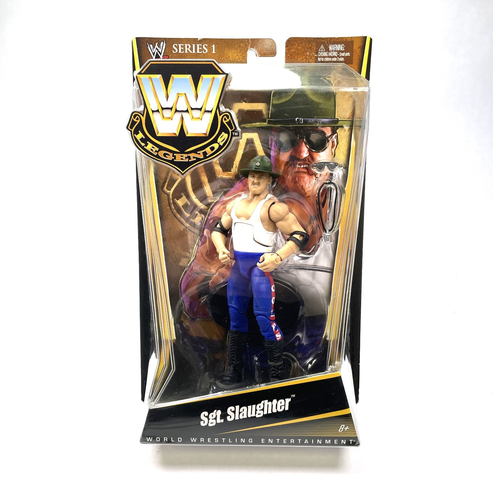 Sgt. Slaughter WWE Legends Series 1 Action Figure 2010 Mattel New Sealed Sgt. Slaughter WWE Legends Series 1 Action Figure 2010 Mattel New Sealed