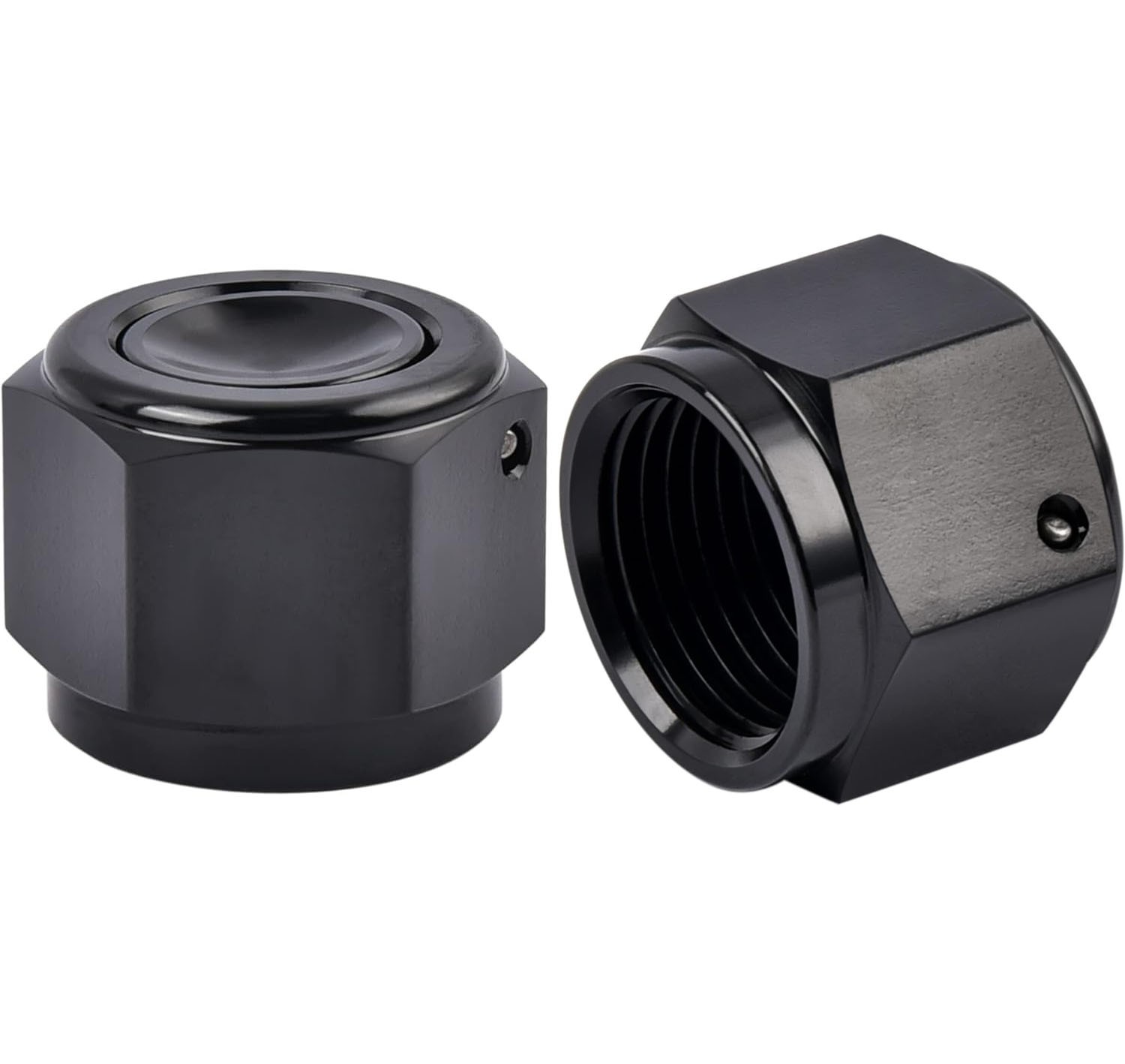 New 2Pcs 4/6/8/10/12 Female AN Flare Fitting Cap 6AN 8AN 10AN Block Off Aluminum
