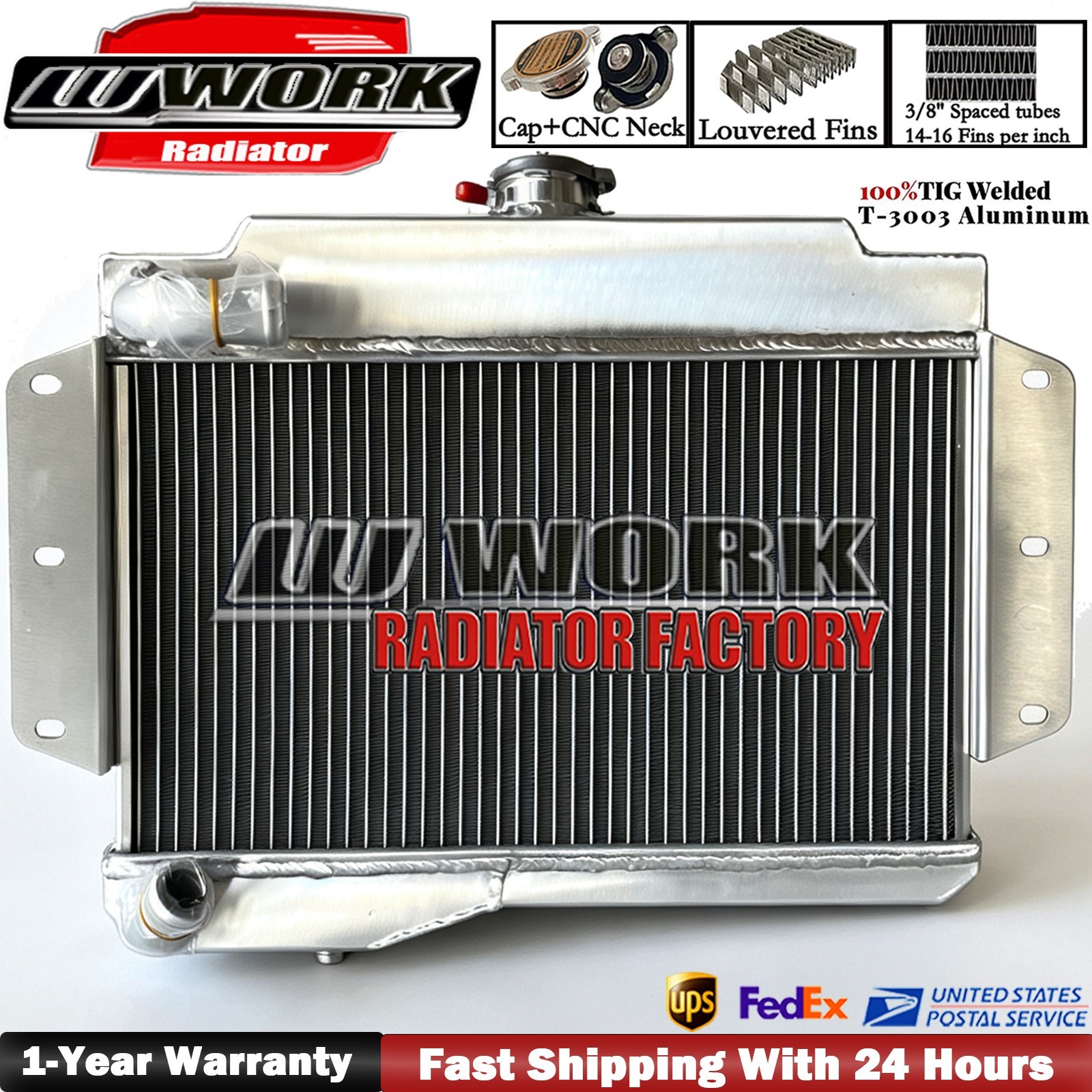 Top-Fill Aluminum Radiator fit MG MGB GT Roadster 1968-1975 1969 1970 1971 72 MT