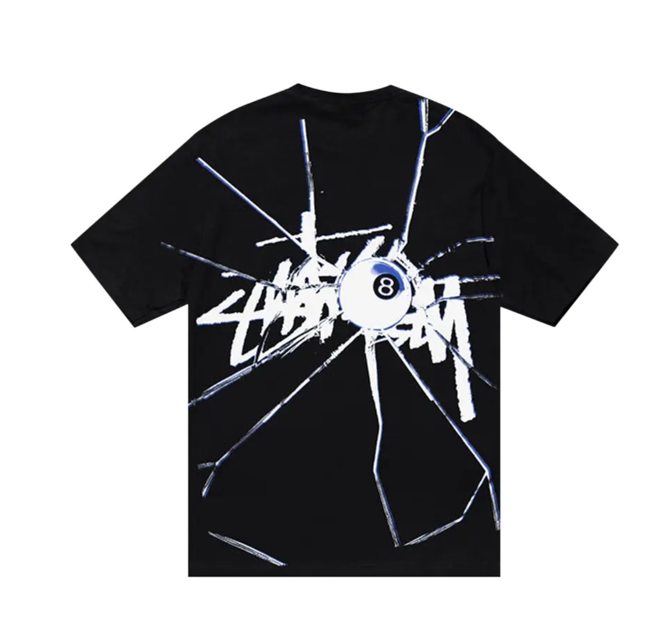Stussy Shattered Tee T-Shirt Men\'s Size S Black White Graphic Streetwear New